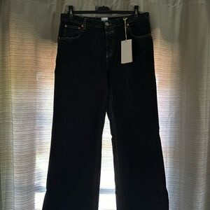Closed denim black wide leg jeans